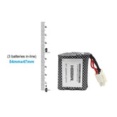 Hosim 2Pcs 9.6V 800mAh 2S Li-Po Battery+USB Charger for RC Car S911 S913 15-DJ02